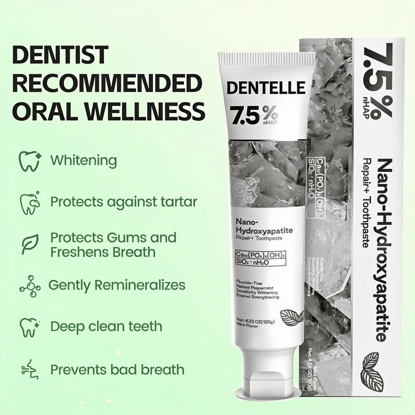 Hydroxyapatite Remineralizing Toothpaste